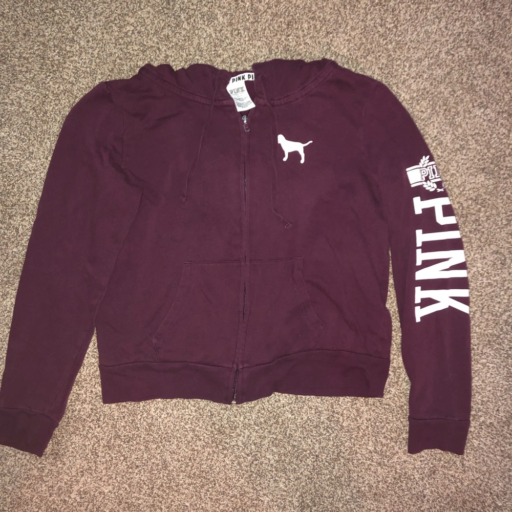 Victories Secret Pink full zip hoodie